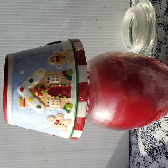 Set-Gingerbread Candle Shade AND Baked Apple Pie Candle jar New Home Interiors - Picture 1 of 13